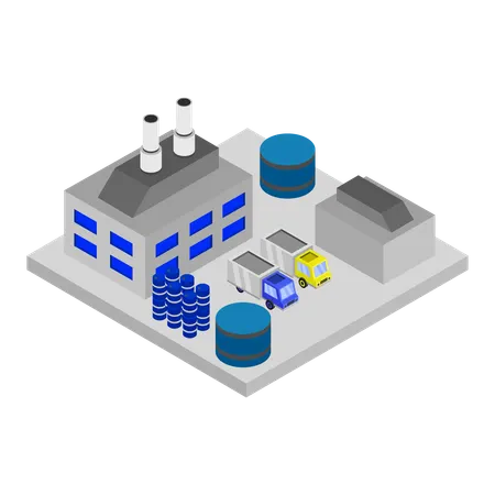 Unidade fabril  Ilustração