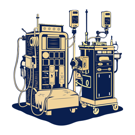 Unité de dialyse  Illustration