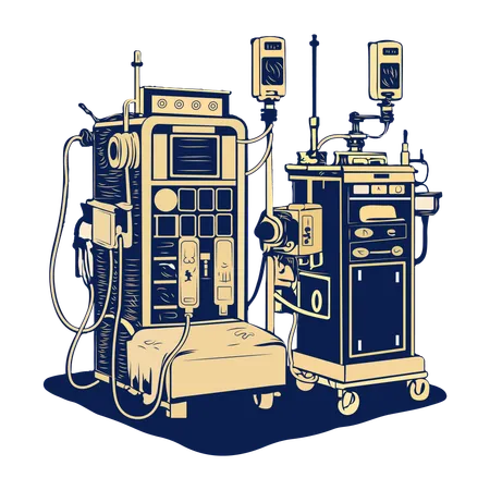 Unité de dialyse  Illustration