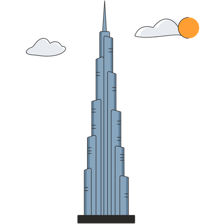 United Arab Emirates - Burj Khalifa  Illustration
