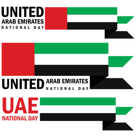 United Arab Emirates happy national day  Illustration