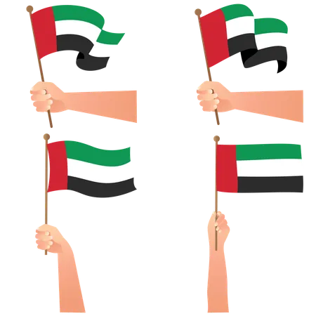 United Arab Emirates happy national day  Illustration