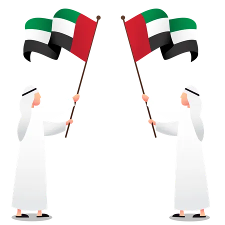 United Arab Emirates happy national day  Illustration