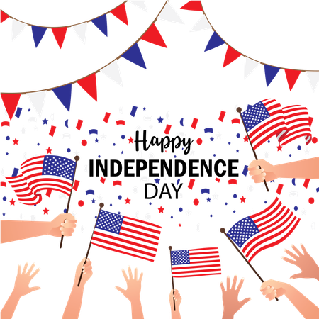 United state america independence day  Illustration