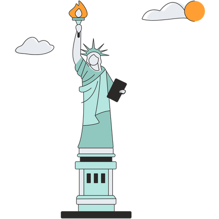 United States - Statue of Liberty  Illustration