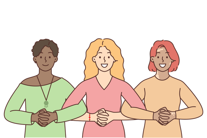 Unity between women Illustration