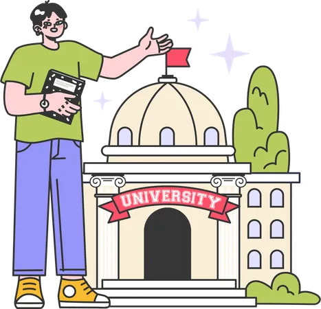 University Enrollment  Illustration