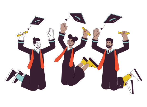 University graduation  Illustration