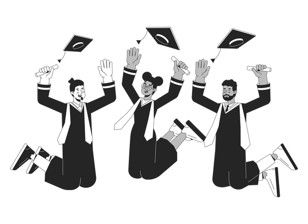 University graduation  Illustration