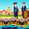 graduate ceremony illustration free download