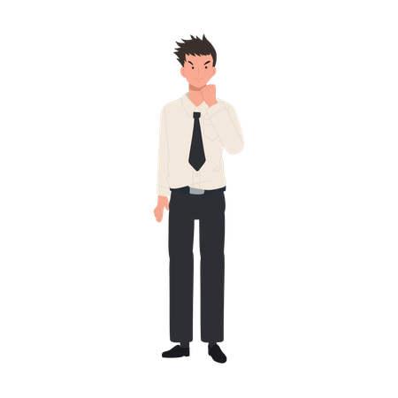 University Student in Uniform  Illustration