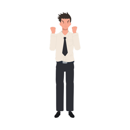 University Student in Uniform  Illustration