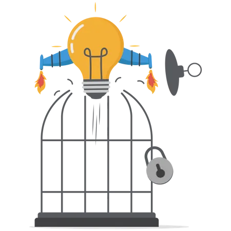 Unlock business idea  Illustration