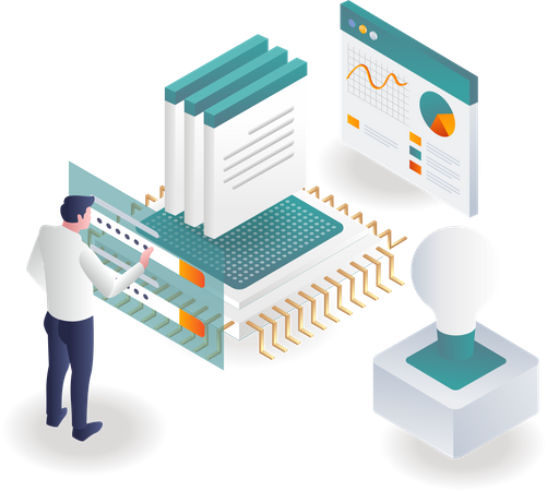 Unlock the data password on the chip  Illustration