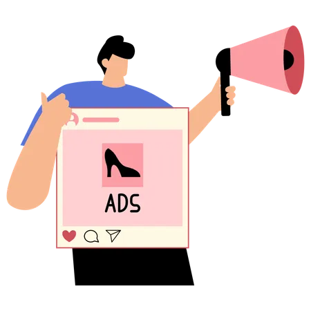 Unlock Your Potential With Social Media Ads  Illustration