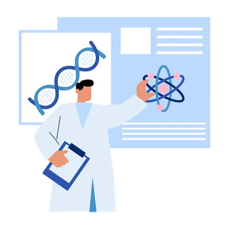 Unlocking Genomics Secret  Illustration