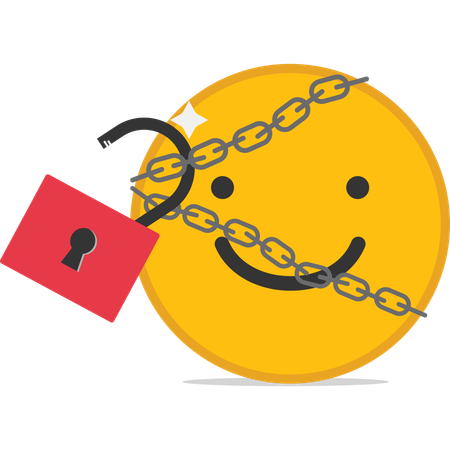 Unlocking positive emotion  Illustration