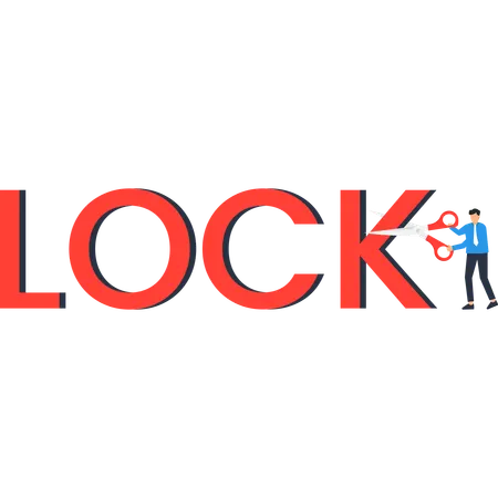 Unlocking Potential Business Growth Strategy  Illustration