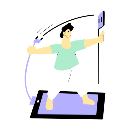 Unplug the charger  Illustration