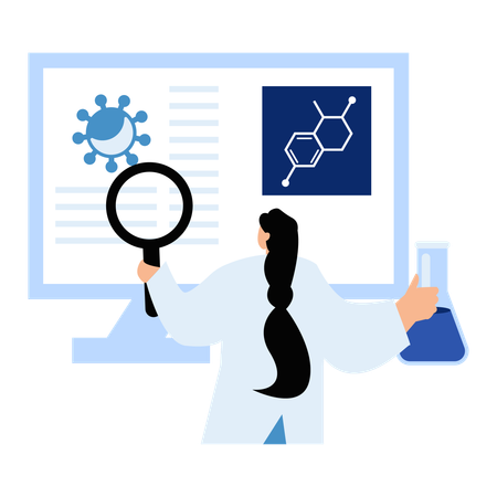 Unraveling Genetics Pattern  Illustration