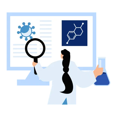 Unraveling Genetics Pattern  Illustration