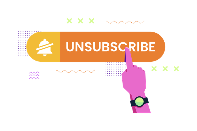 Unsubscribe  Illustration