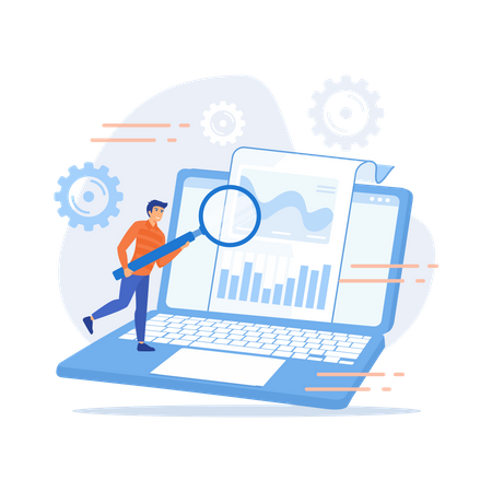 Analyse des Geschäftsberichts des Unternehmens  Illustration