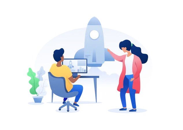 Unternehmensgründung  Illustration