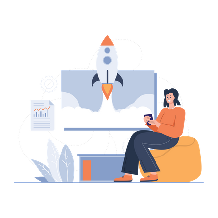 Unternehmensgründung  Illustration