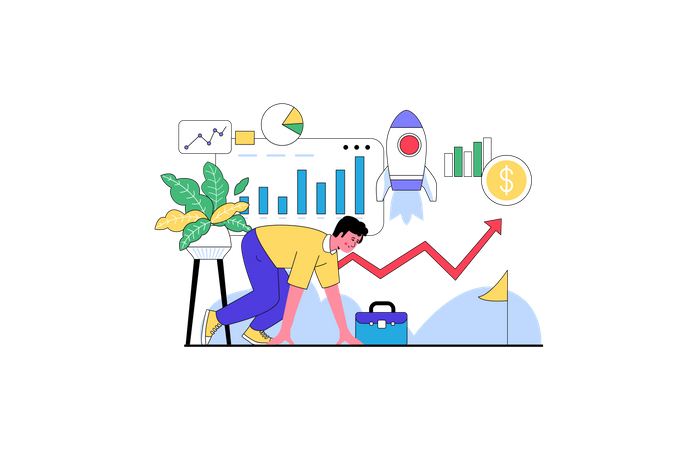Unternehmensgründung  Illustration