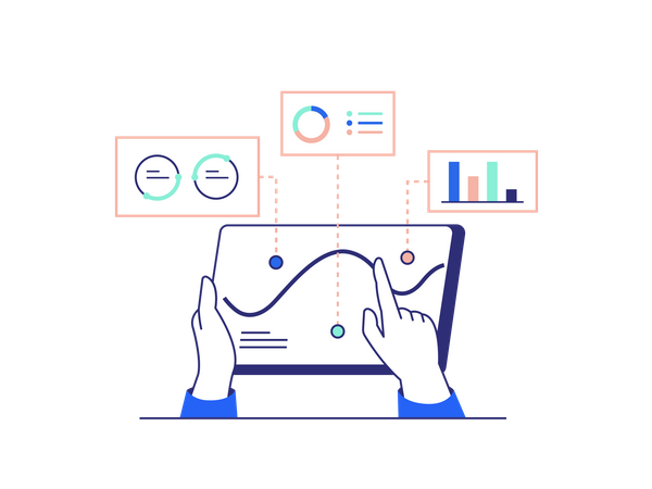 Unternehmensstatistiken  Illustration