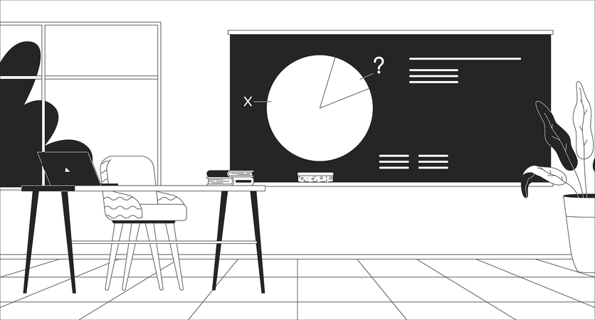 Unterricht im Mathematikunterricht  Illustration