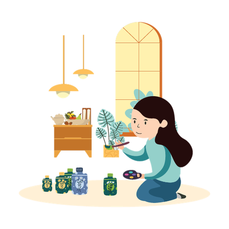 Unusable Canvas for Home Decoration  Illustration