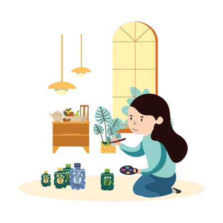 Unusable Canvas for Home Decoration  Illustration