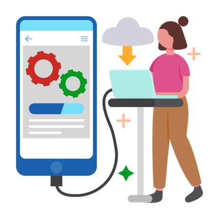 Upgrading System  Illustration