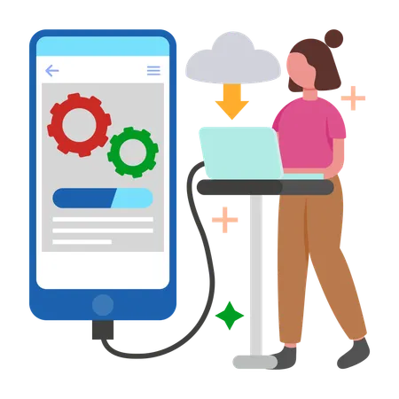 Upgrading System  Illustration