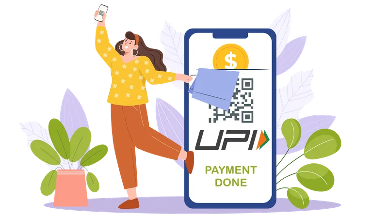 Paiement upi  Illustration