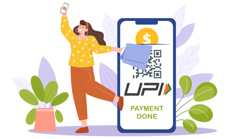 UPI Payment  Illustration