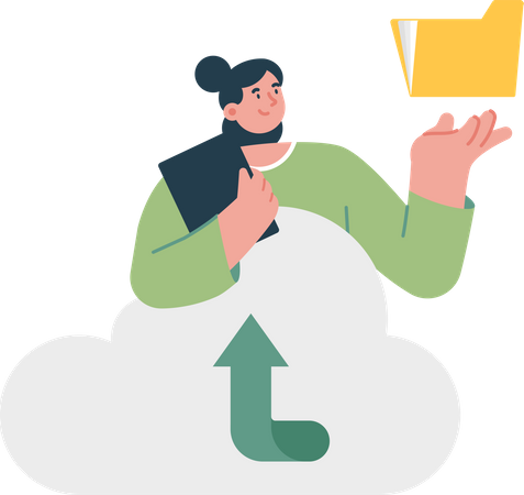 Upload de dados comerciais  Ilustração
