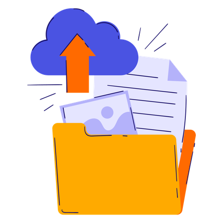 Upload documents  Illustration