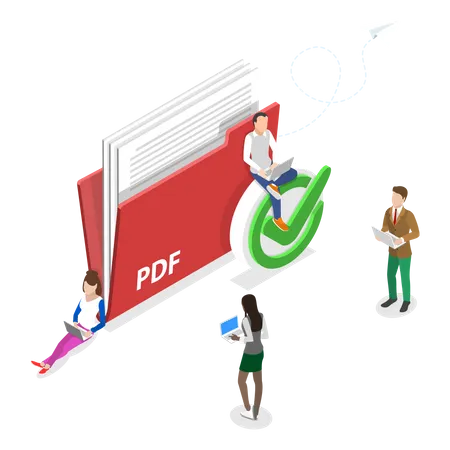 Upload Pdf Document  Illustration