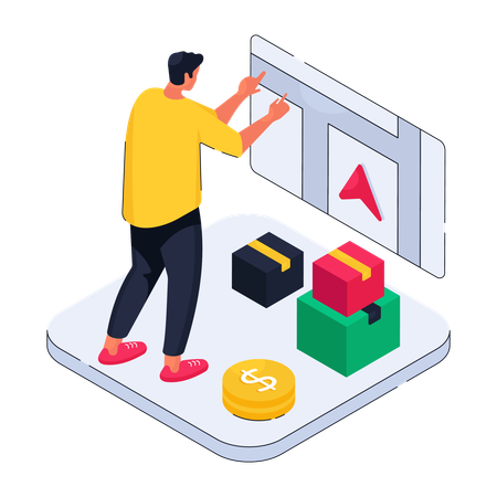 Upload product to inventory  Illustration