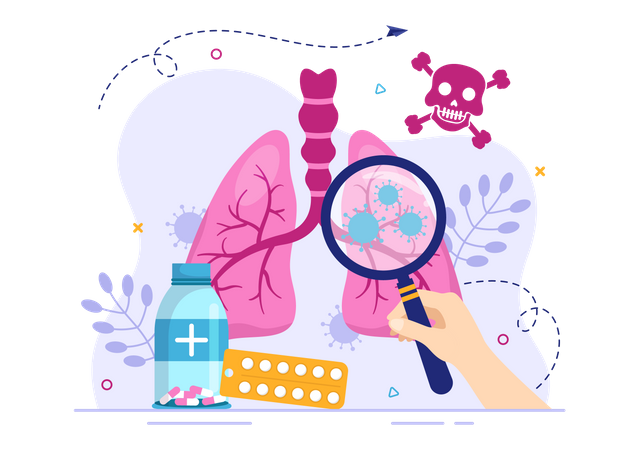 Upper Respiratory Infection  Illustration