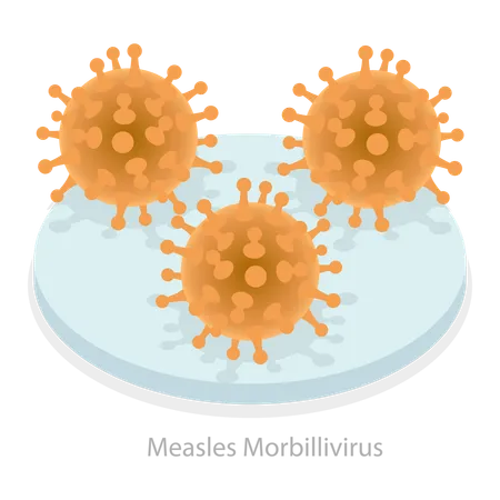 3 D Isometric Flat Vector Illustration Of Upper Respiratory Tract Infection Types Of Viruses Item 2 Illustration