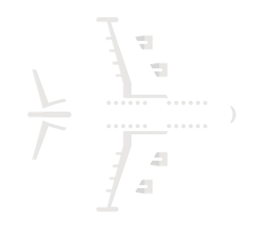 Upper view of Aircraft Illustration