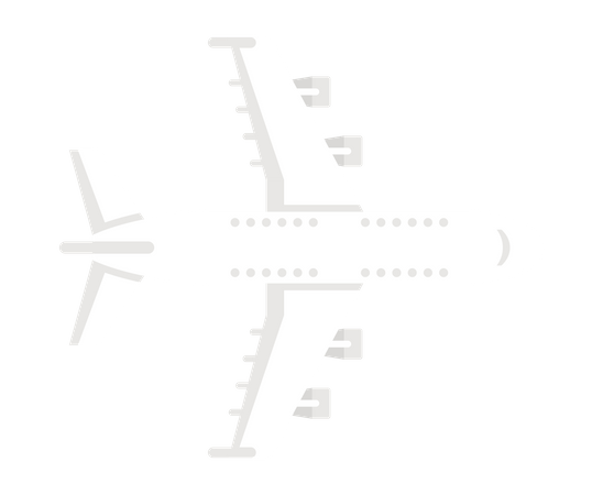 Upper view of Aircraft  Illustration