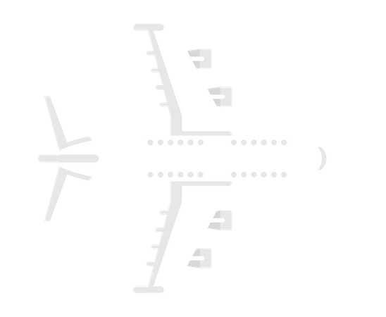 Upper view of Aircraft  イラスト