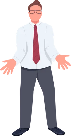 Upset businessman  Illustration