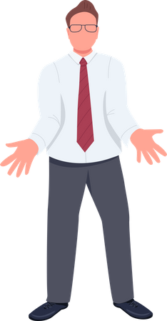 Upset businessman  Illustration