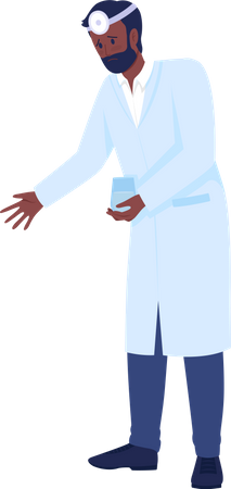 Upset doctor Illustration
